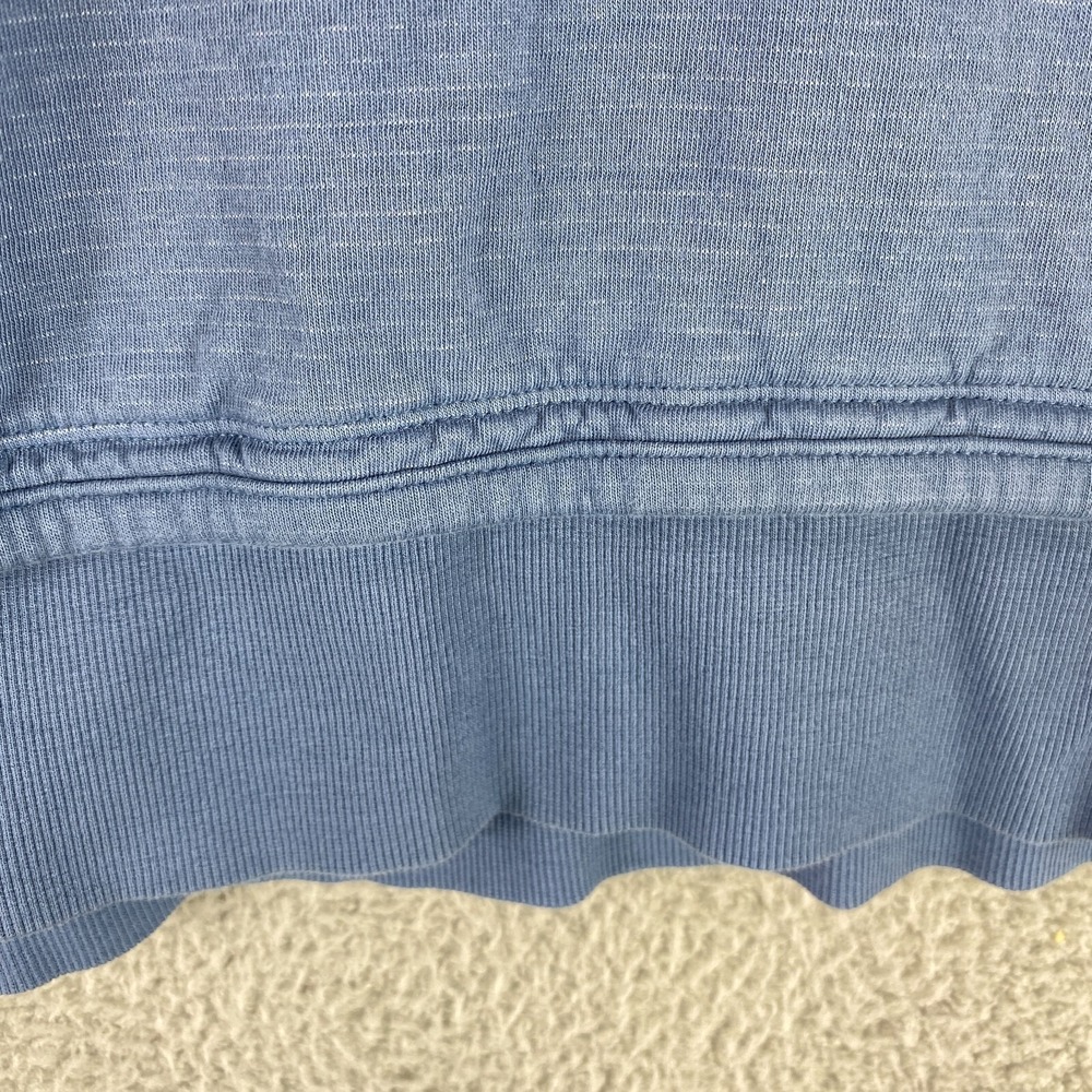 Athleta Hoodie Women Large Blue Cotton Blend Sweater Pullover Relaxed Oversized - Picture 4 of 8